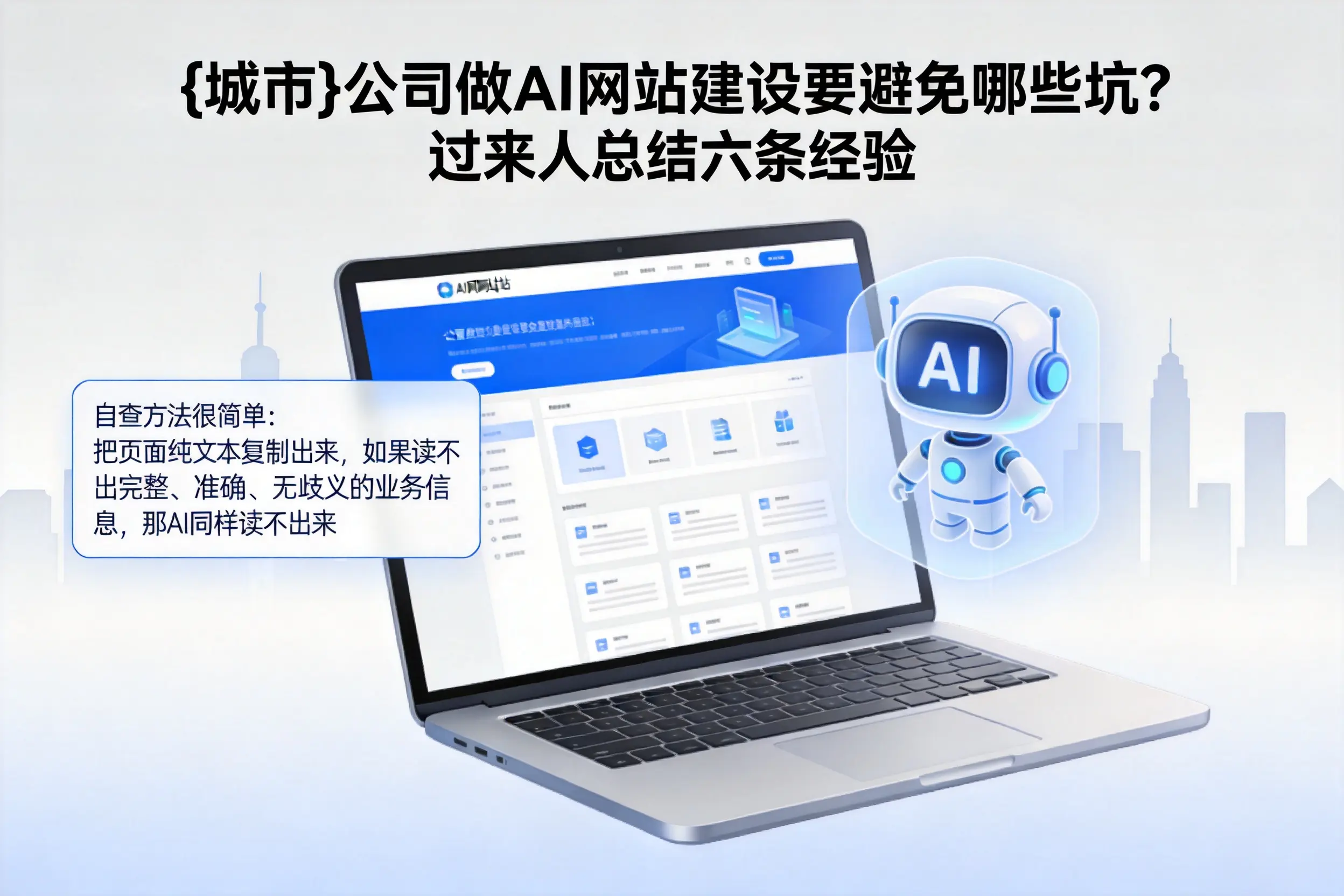 东莞公司做AI网站建设要避免哪些坑?过来人总结六条经验