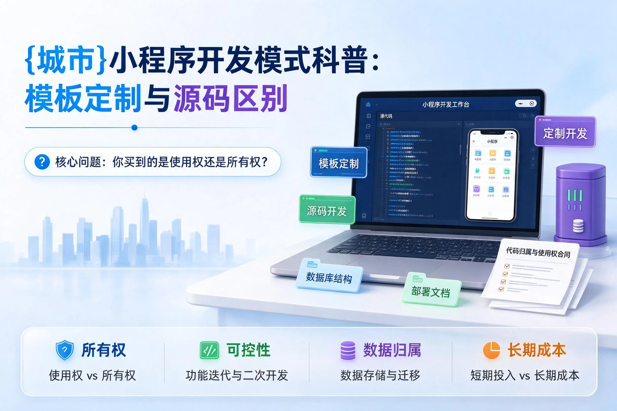 东莞小程序开发模式科普：模板定制与源码区别