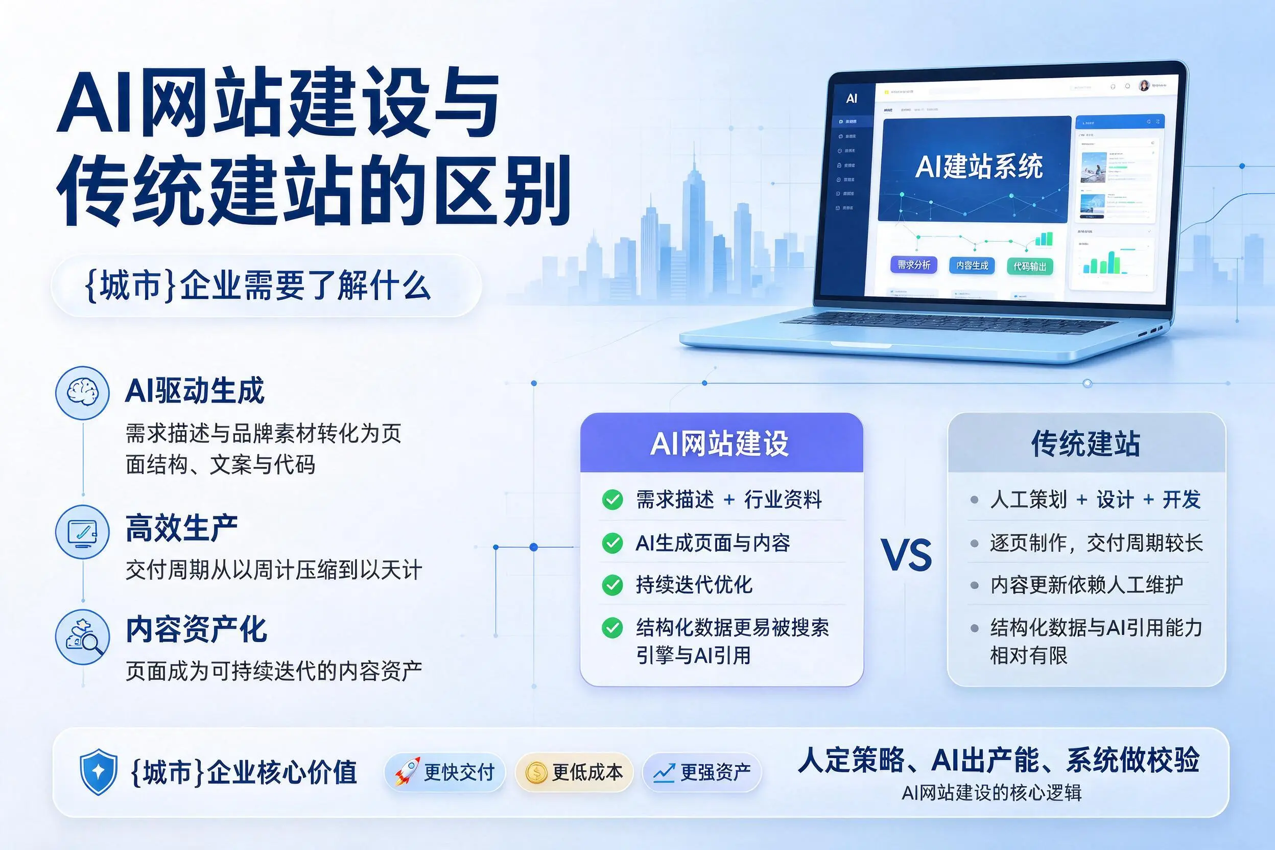 AI网站建设与传统建站的区别,东莞企业需要了解什么