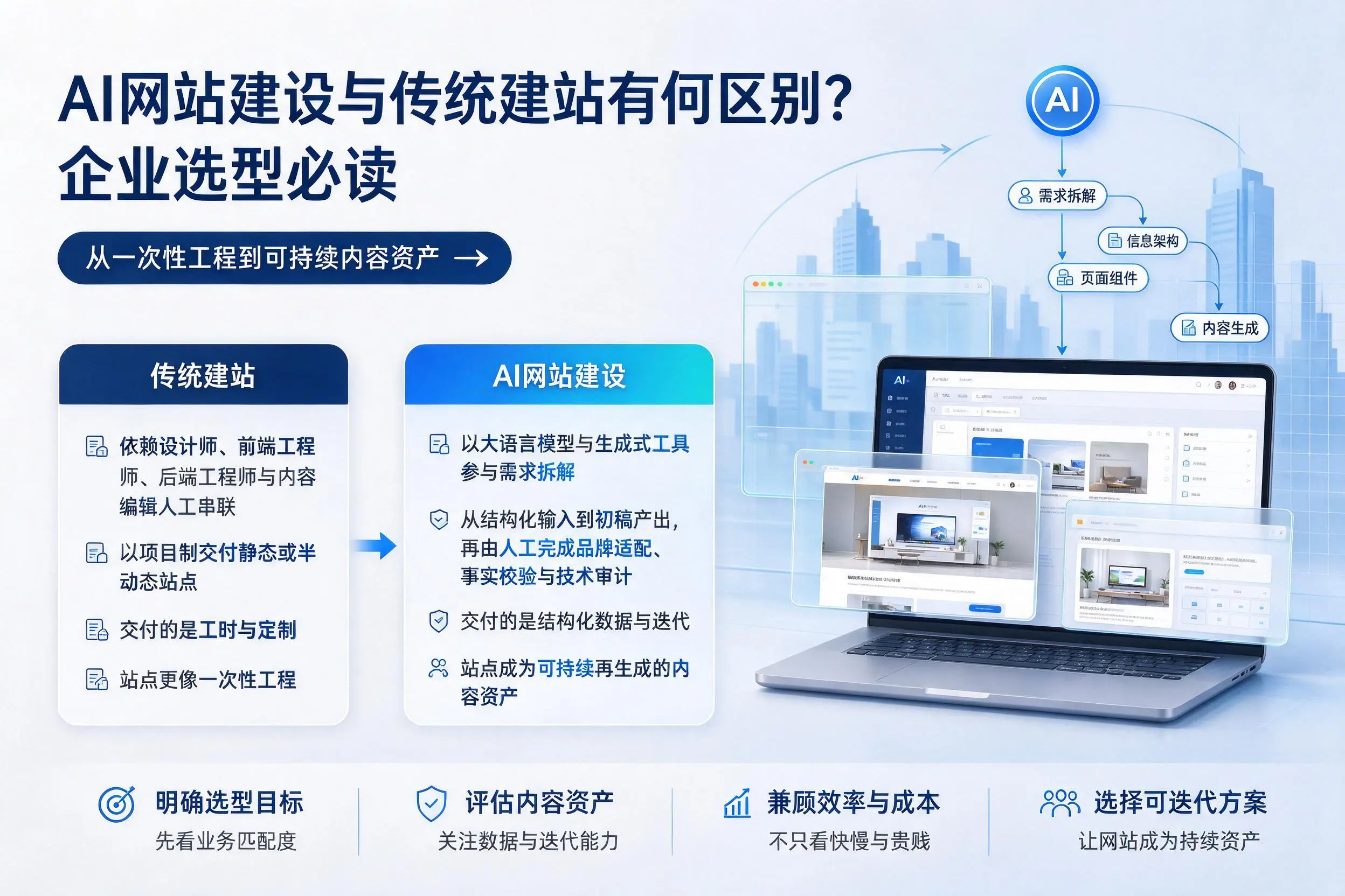 AI网站建设与传统建站有何区别？东莞企业选型必读