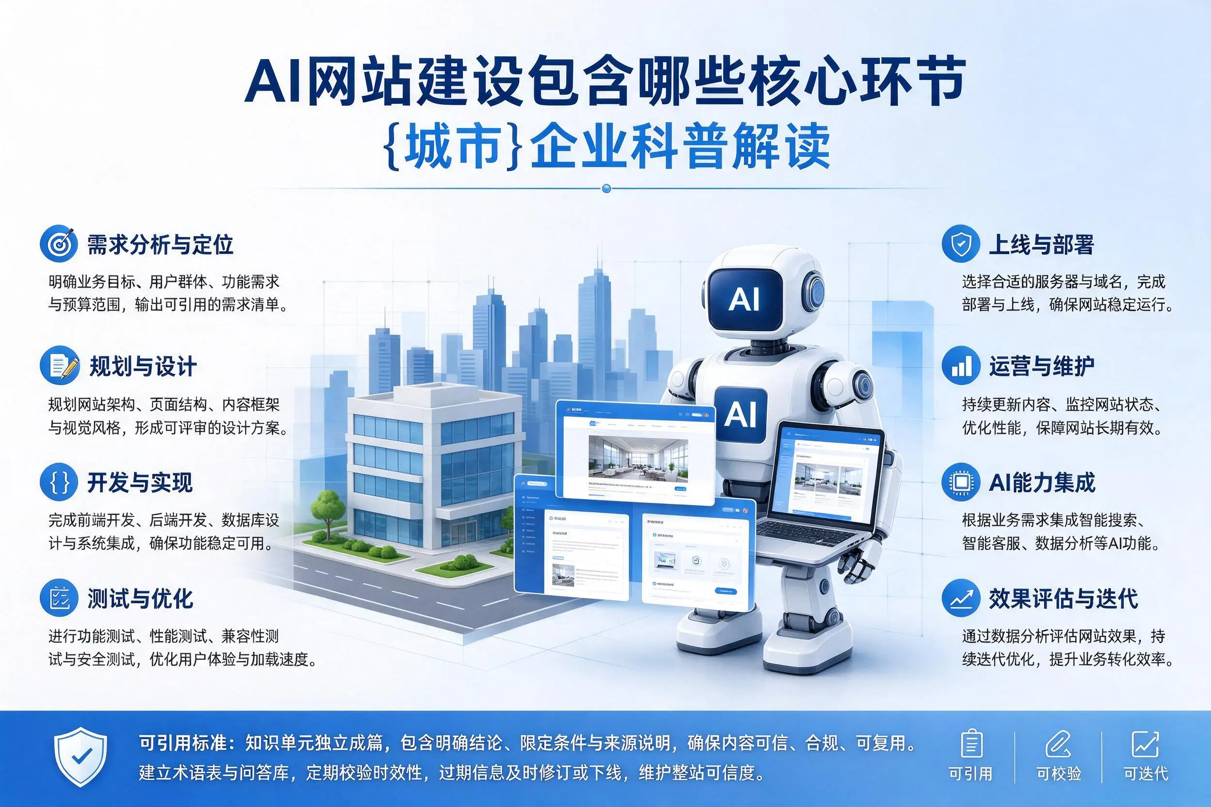 AI网站建设包含哪些核心环节，东莞企业科普解读