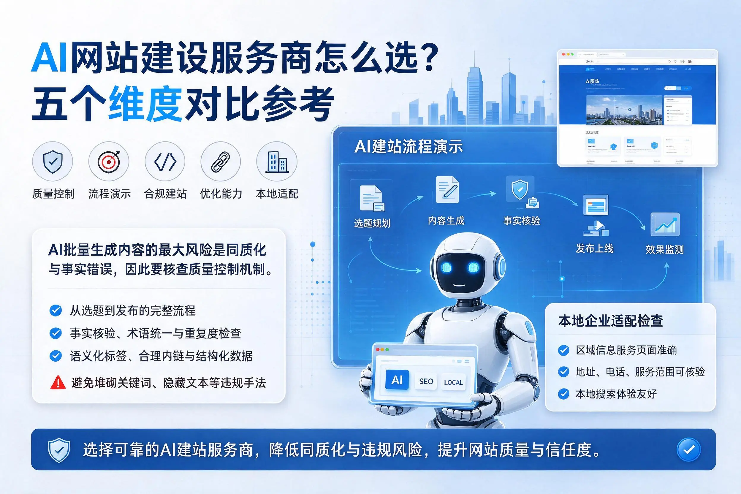 东莞AI网站建设服务商怎么选？五个维度对比参考