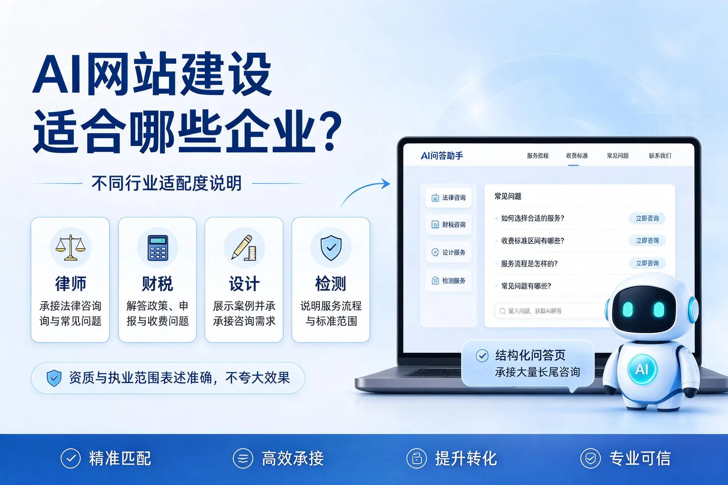 AI网站建设适合哪些企业?东莞不同行业适配度说明
