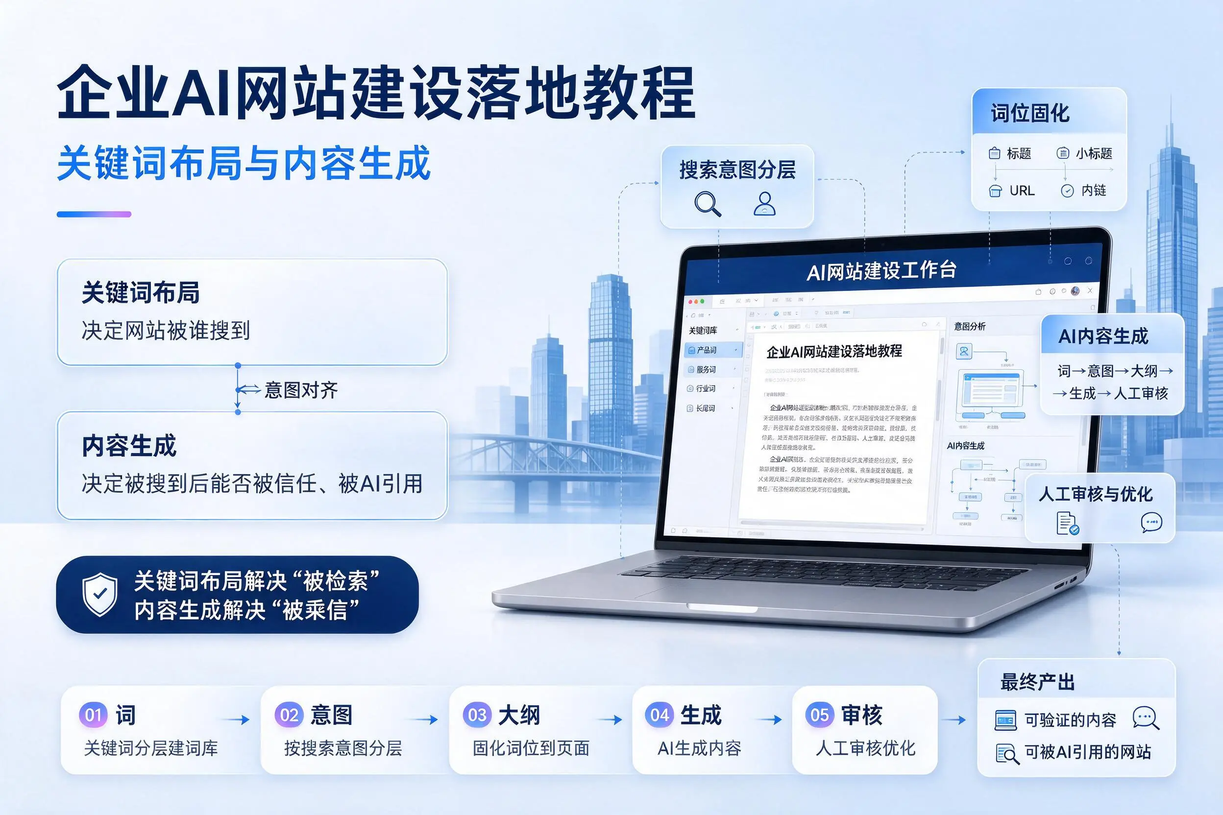 东莞企业AI网站建设落地教程:关键词布局与内容生成