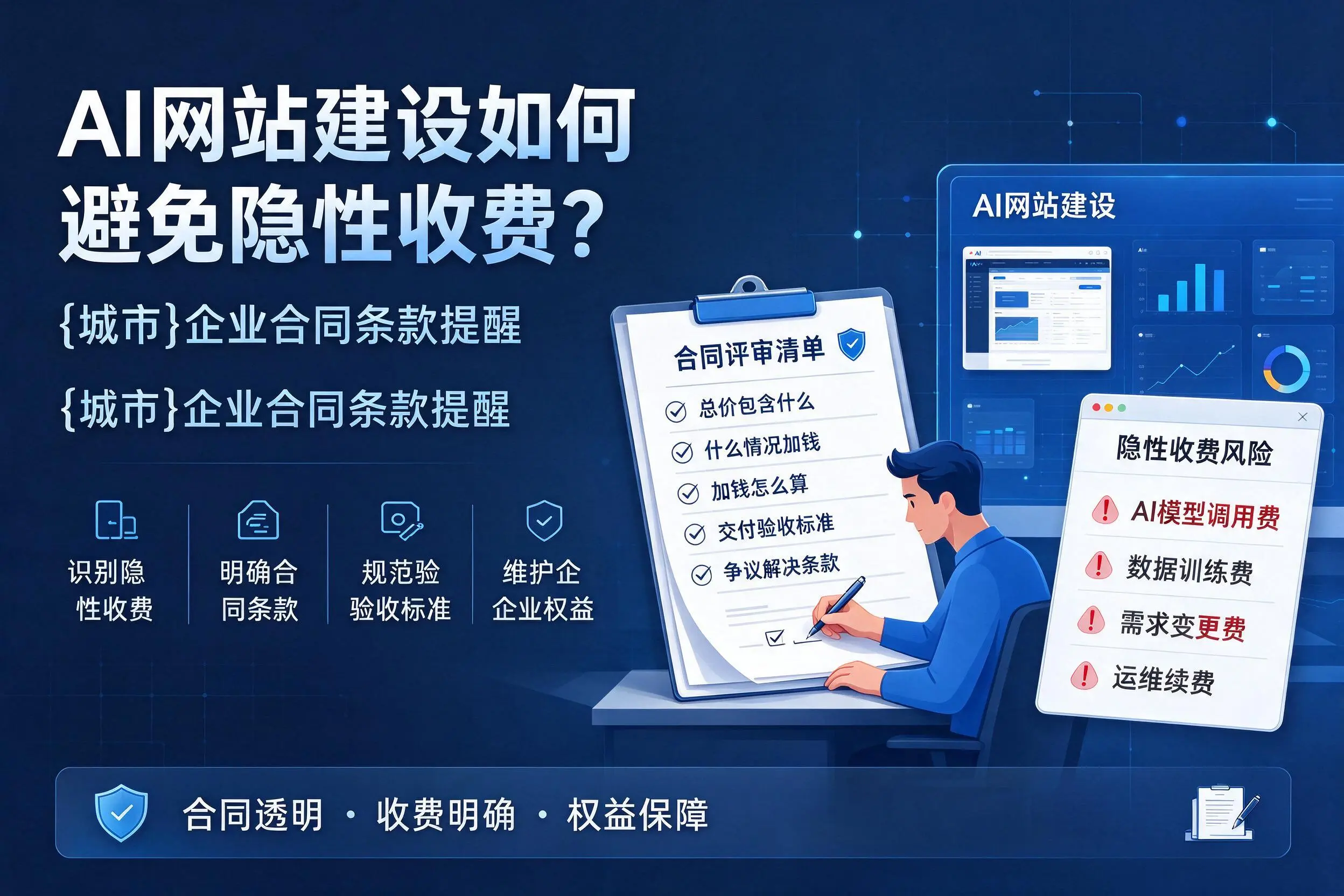 AI网站建设如何避免隐性收费？东莞企业合同条款提醒